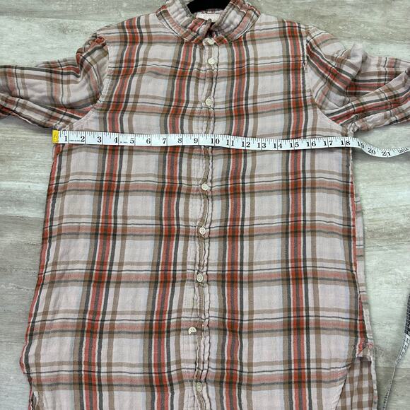 CP Shades Plaid Button Down Shirt - Red and Brown - Picture 6 of 8